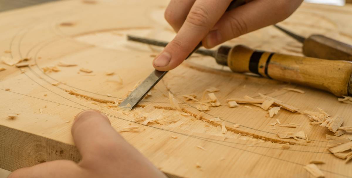 woodworking projects ideas for beginners - simple wooden coasters on a workbench